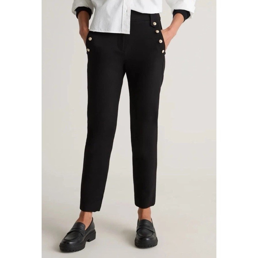 Quince Ultra-Stretch Ponte Straight Leg Mariner Pants Sz L
